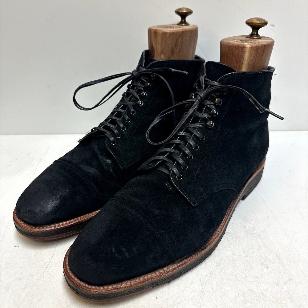 VGUC Alden 39153H Suede Cap Toe Boot Earth Chamois Reverse Nubuck USA 11 D